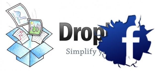 condividere file facebook dropbox