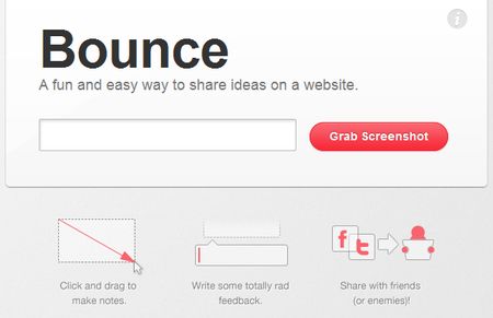 condividere idee sito web bounce