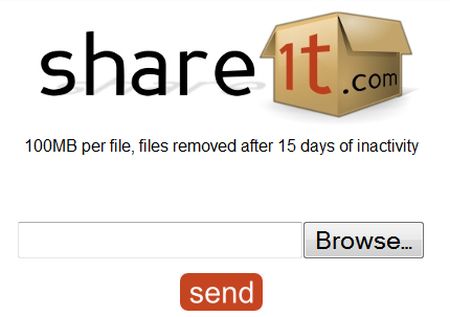 condivisione file online gratis share1t