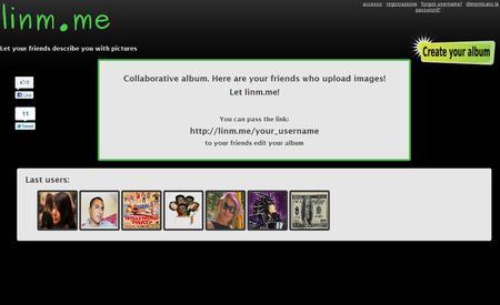 condivisione foto gratis on line linm me
