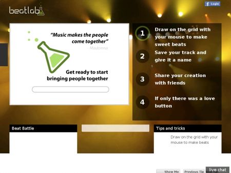 condivisione online composizioni musicali beatlab