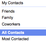 contatti gmail