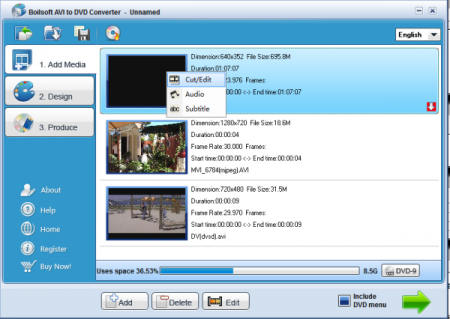 convertire avi in dvd