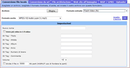 convertire in mp3 media convert
