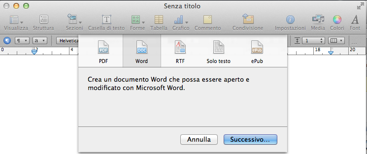 creare pdf mac