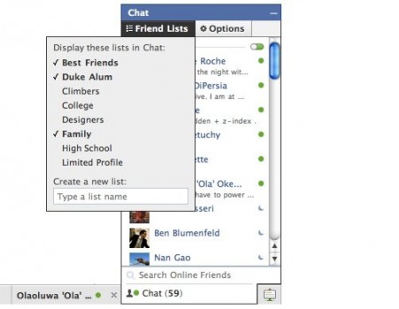 cronologia chat facebook
