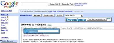 Freenigma screenshot