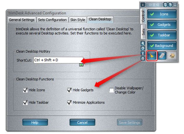 desktop windows trimdesk
