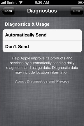 diagnosi iphone batteria