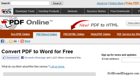 doc to pdf Online