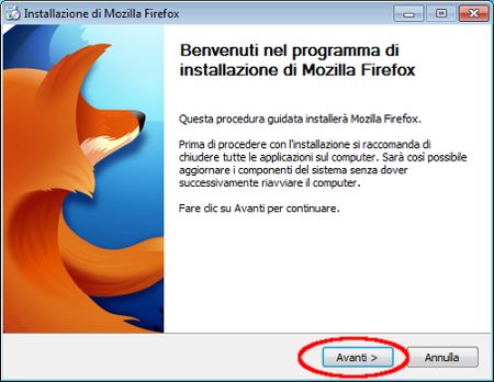 download firefox installazione