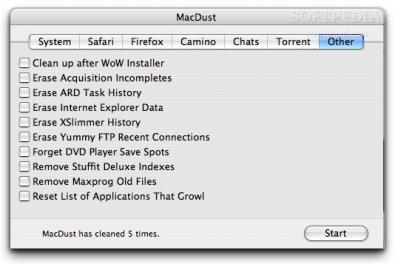 MacDust screenshot