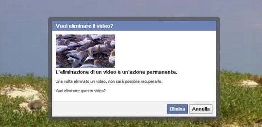 eliminare video facebook nuovo profilo