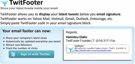 email firmate aggiornamenti twitter twitfooter