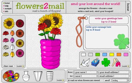 email gratis messaggi fiori virtuali flowers2mail