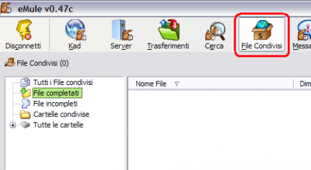 emule files condivisi id alto