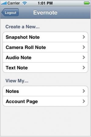 evernote-iphone 3