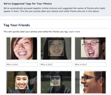 facebook foto tag riconoscimento facciale
