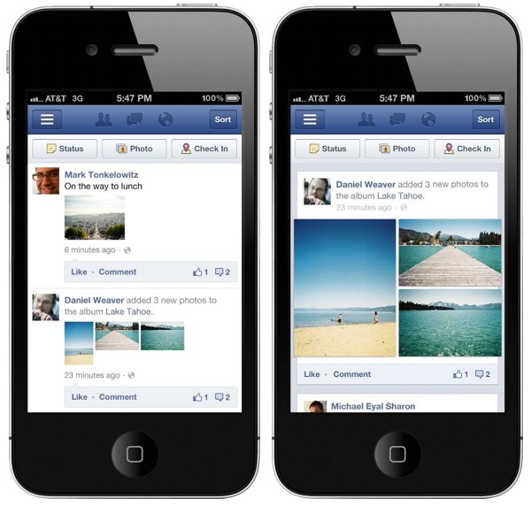 facebook iOS nuovo