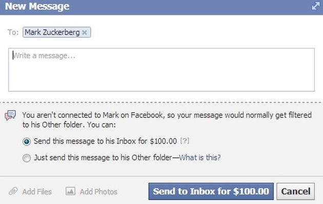 facebook messaggi a pagamento vip test