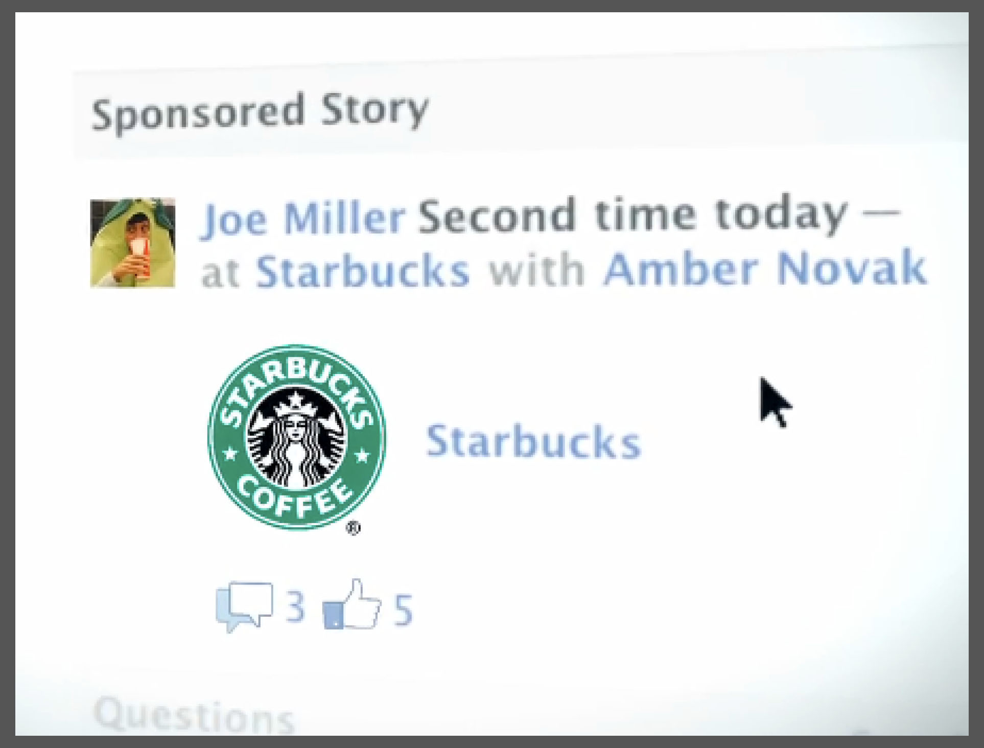 facebook multa sponsored stories