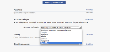 facebook apre ad openid