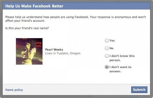 facebook profili falsi pseudonimi