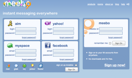 facebook su meebo