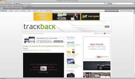 Inserimento manuale dell’indirizzo nella barra indirizzo di Firefox