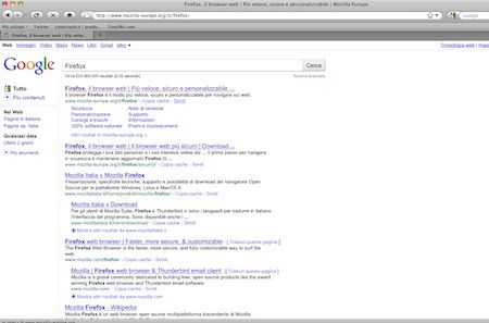 Apertura di un link (collegamento) in Firefox