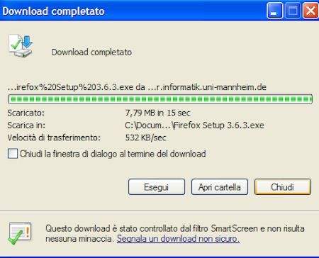 Download completato