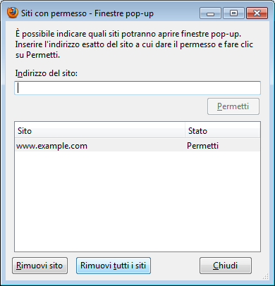 firefox blocco popup bloccare