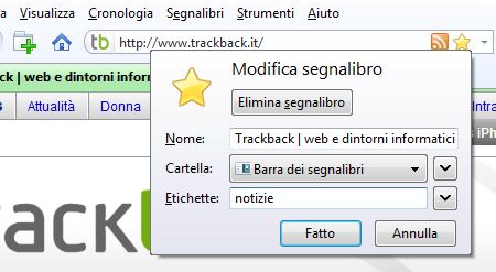 firefox preferiti etichette