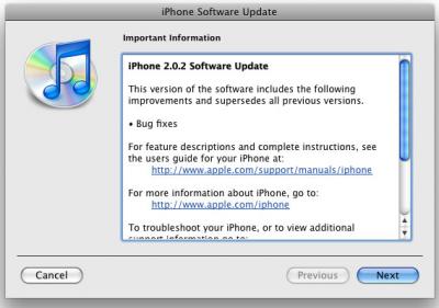 Firmware iPhone 2.0.2