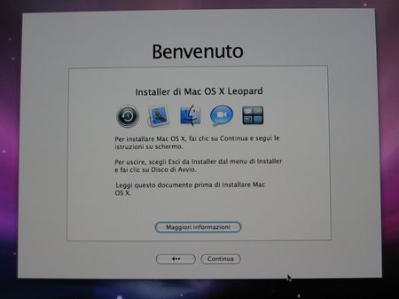 formattare mac installer