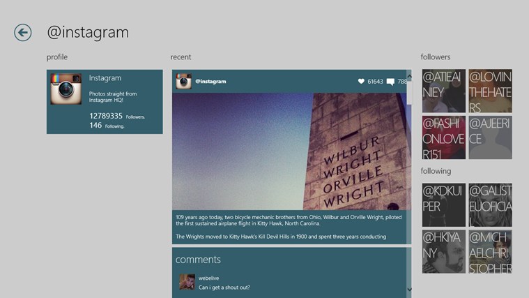 foto instagram windows 8 piktr