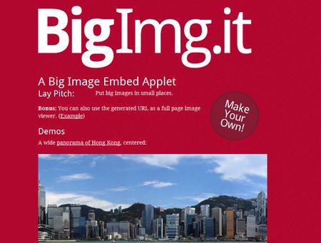 foto panoramiche su internet bigimg