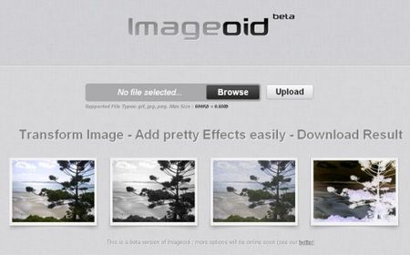 fotoritocco gratis effetti speciali foto ImageOid