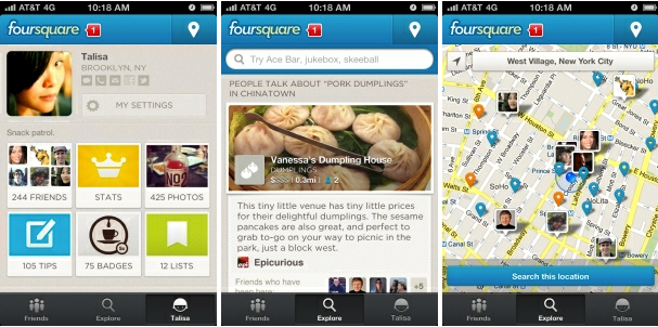 foursquare app