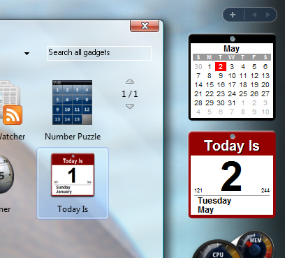 gadget vista