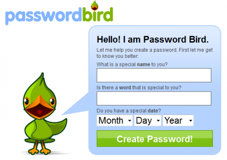 generare password bird