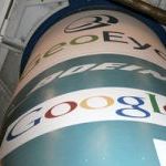 geoeye, con il logo di google