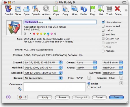 gestire files mac