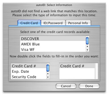 gestire password