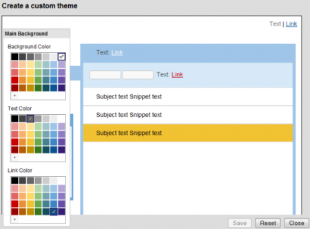Gmail colori personalizzati