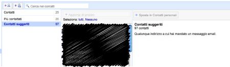 Gmail contatti suggeriti