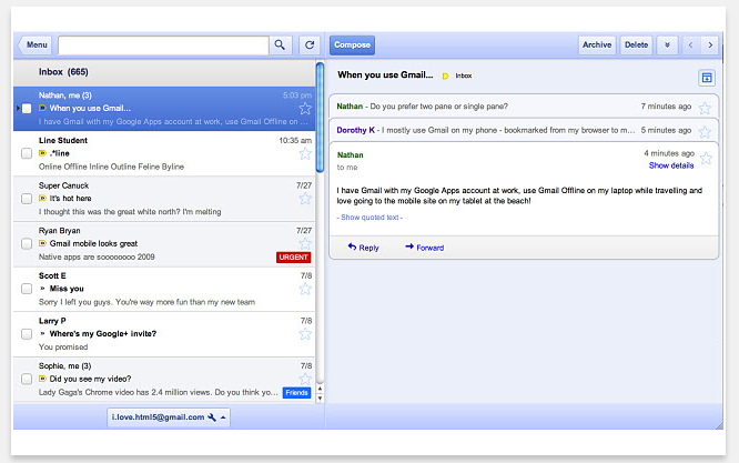 gmail offline chrome
