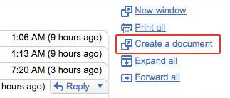 Gmail to Docs