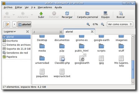 gnome 2.24 nautilus