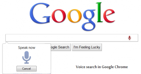 google chrome ricerca vocale